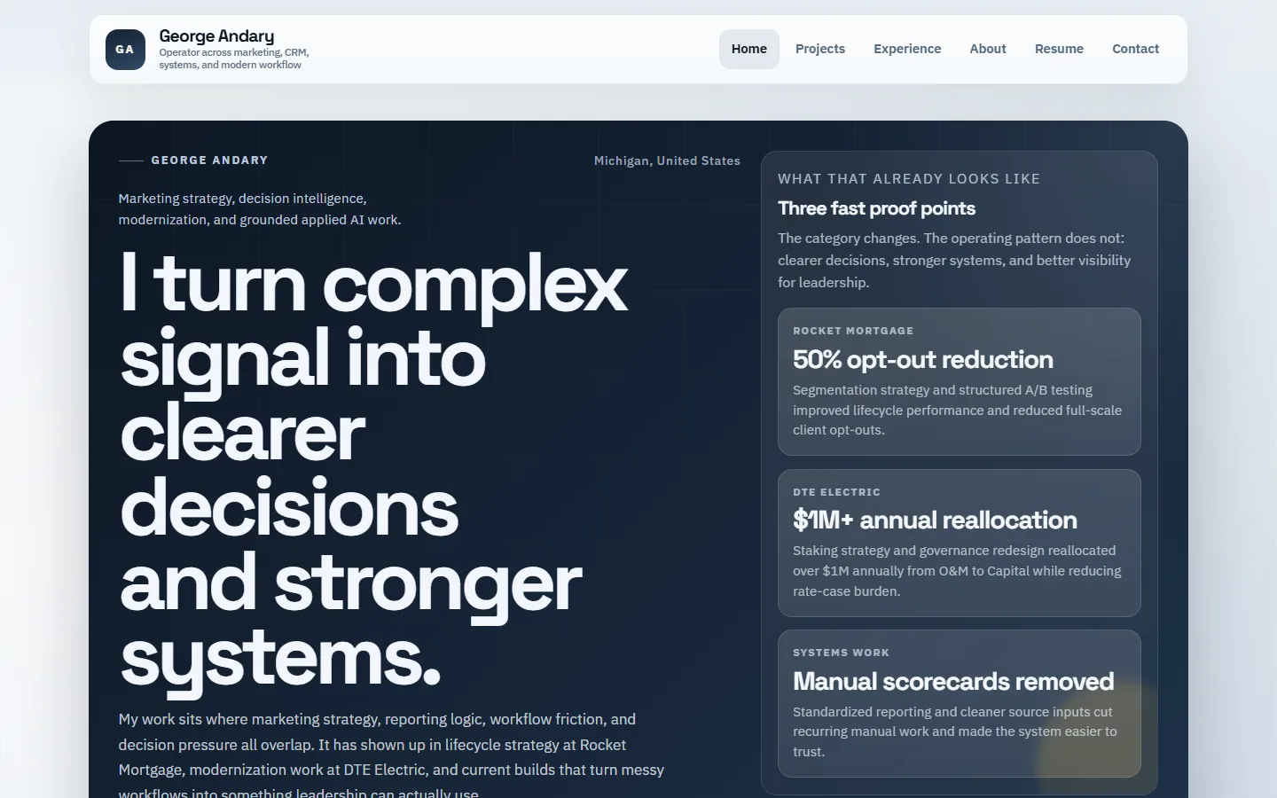 The March 2026 homepage in its light editorial design